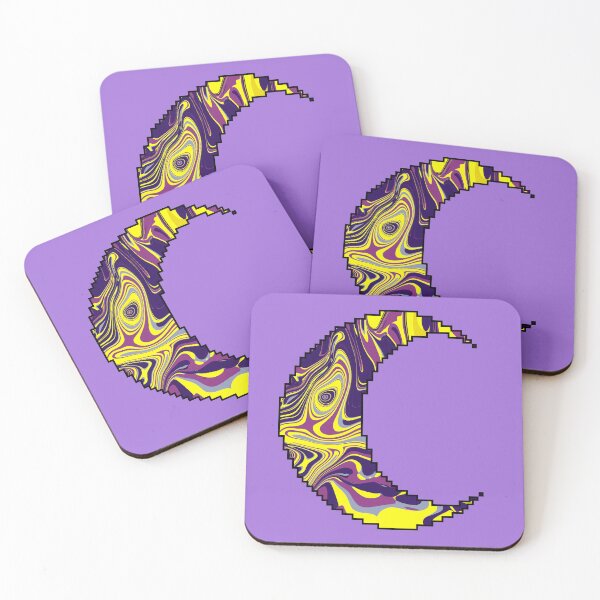 Item preview, Electric Yellow and Purple Swirl – Bold Psychedelic Abstract Art  designed and sold by Zeddessay.