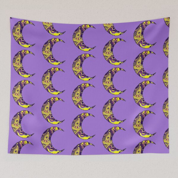 Item preview, Electric Yellow and Purple Swirl – Bold Psychedelic Abstract Art  designed and sold by Zeddessay.