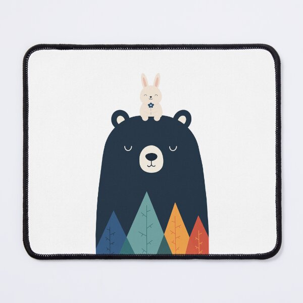 Item preview, Cute Bear and Bunny Illustration designed and sold by OlhaDreamArt.