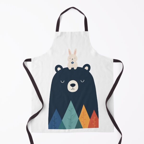 Item preview, Cute Bear and Bunny Illustration designed and sold by OlhaDreamArt.