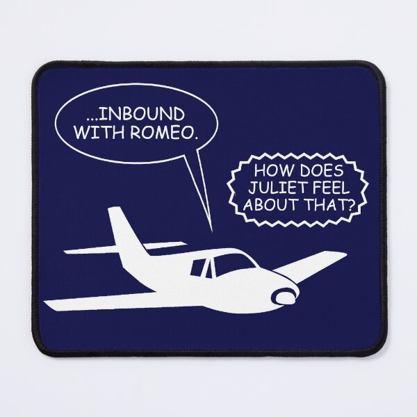 Item preview, Funny Pilot to Air Traffic Control, "Inbound with Romeo" designed and sold by True Challenge.