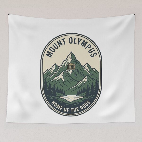 Item preview, Vintage Mount Olympus Greek Mythology Mountain Badge designed and sold by k3rstman1.