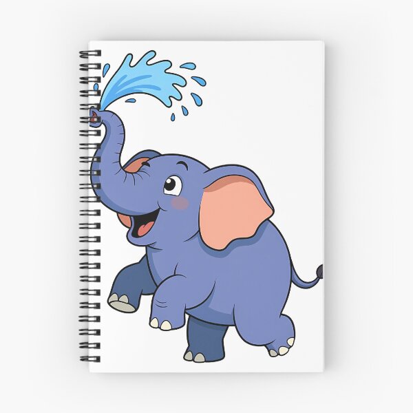 Item preview, Cute Playful Baby Elephant Spraying Water designed and sold by Asapusri.