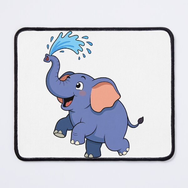 Item preview, Cute Playful Baby Elephant Spraying Water designed and sold by Asapusri.