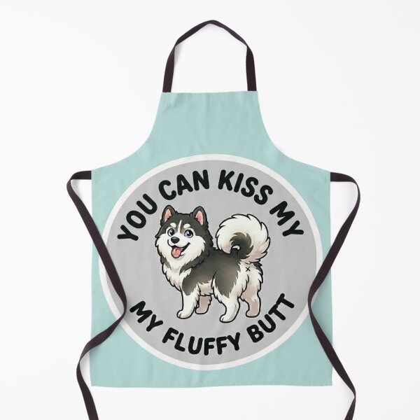 Item preview, You Can Kiss My Fluffy Butt – Cute Husky Doodle designed and sold by DailyStruggleCo.