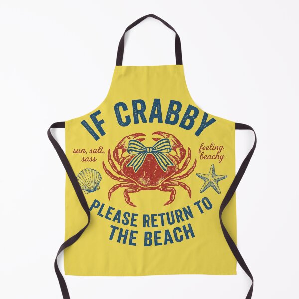 Item preview, If Crabby Please Return To The Beach Funny Vintage Crab designed and sold by AdyKurniawan.