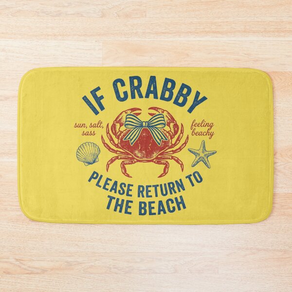 Item preview, If Crabby Please Return To The Beach Funny Vintage Crab designed and sold by AdyKurniawan.