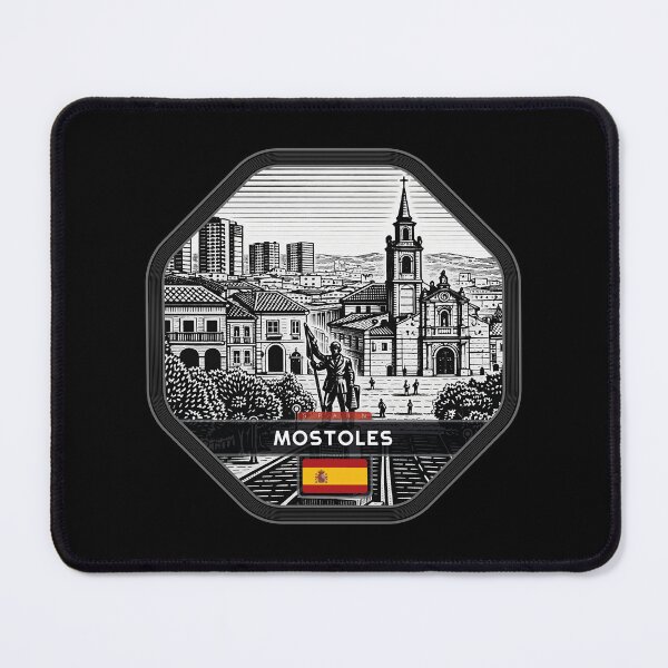 Item preview, Mostoles Spain Linocut Style designed and sold by Thistle-TShop.