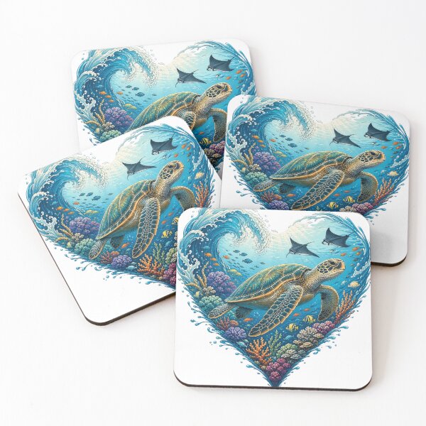 Item preview, Majestic sea turtle World Oceans Day designed and sold by ffkj09.