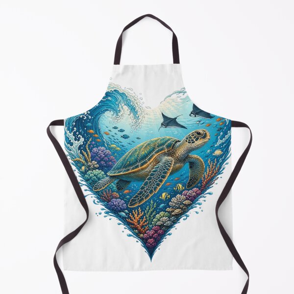 Item preview, Majestic sea turtle World Oceans Day designed and sold by ffkj09.