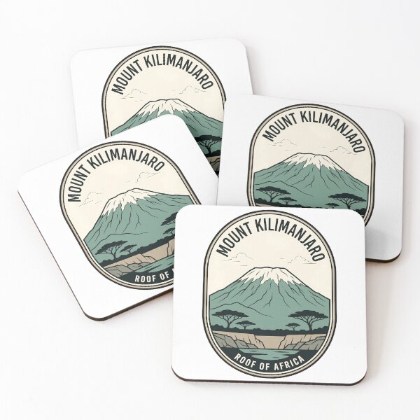 Item preview, Mount Kilimanjaro Tanzania Retro Mountain Badge designed and sold by k3rstman1.