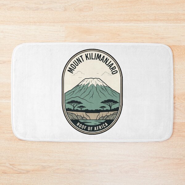 Item preview, Mount Kilimanjaro Tanzania Retro Mountain Badge designed and sold by k3rstman1.