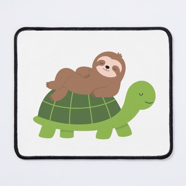 Item preview, Cute Sloth Riding a Turtle designed and sold by OlhaDreamArt.
