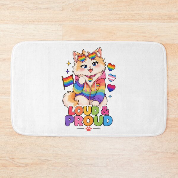 Item preview, Loud & Proud Pride Cat Sticker designed and sold by MoodCats.
