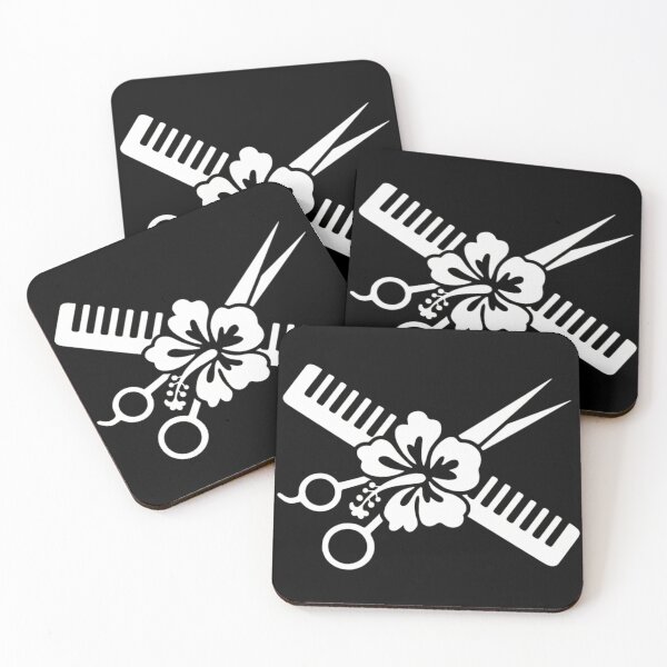 Item preview, Tropical Hair Stylist Barber Scissors Comb Hibiscus Flower Design designed and sold by haitrieuic96.