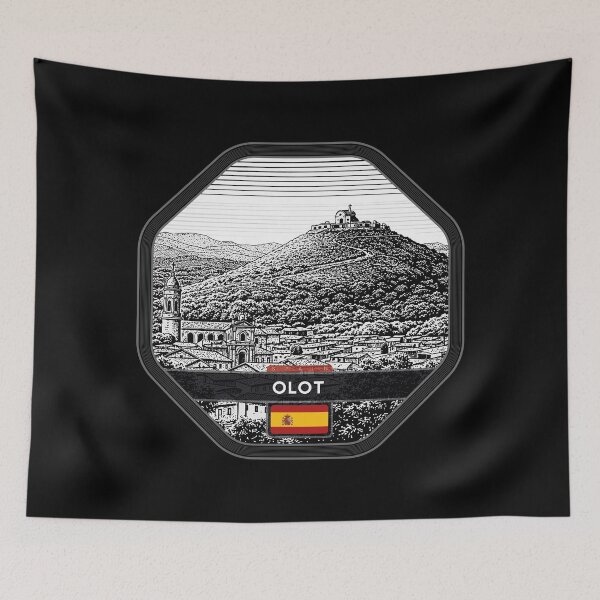 Item preview, Olot Spain Linocut Style  designed and sold by Thistle-TShop.