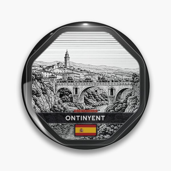Item preview, Ontinyent Spain Linocut Style  designed and sold by Thistle-TShop.