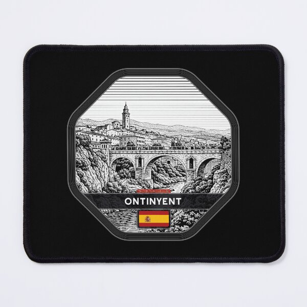 Item preview, Ontinyent Spain Linocut Style designed and sold by Thistle-TShop.