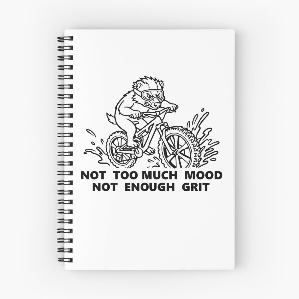 Item preview, Not Enough Grit Funny Badger Mountain Bike MTB T-Shirt designed and sold by The Bold Line Studio.