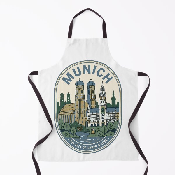 Item preview, Munich Germany Vintage Travel Landmark Skyline designed and sold by k3rstman1.