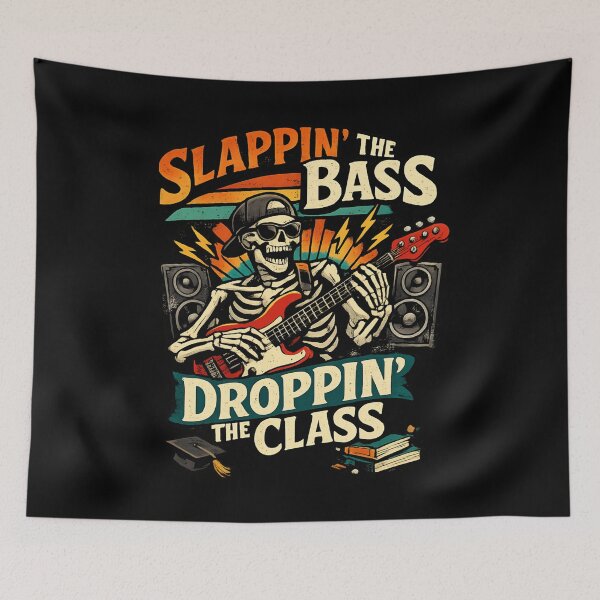Item preview, Slappin' the Bass, Droppin' the Class – Funny Bass Guitar Graduation designed and sold by SidTastic .