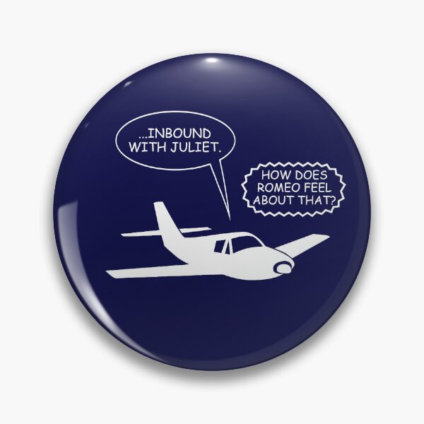 Item preview, Funny Pilot to Air Traffic Control, "Inbound with Juliet" designed and sold by True Challenge.