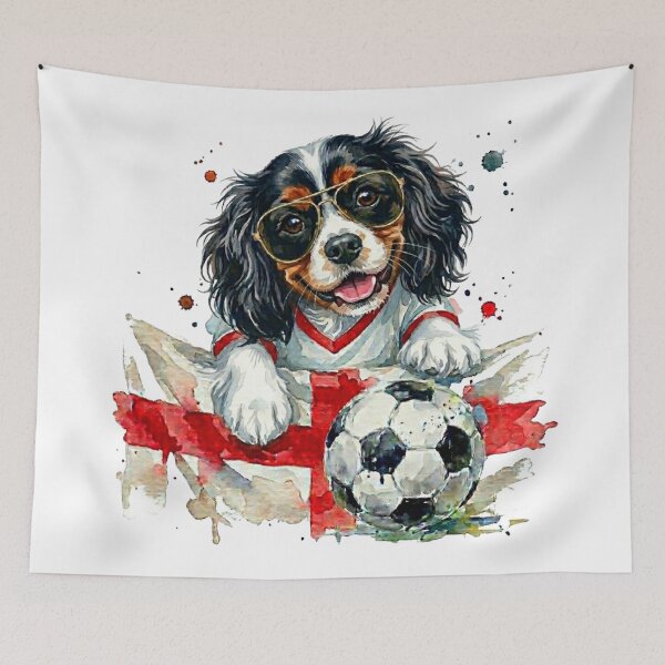 Item preview, Cavalier King Charles tri World Cup England Suppawter designed and sold by The Suppawters.