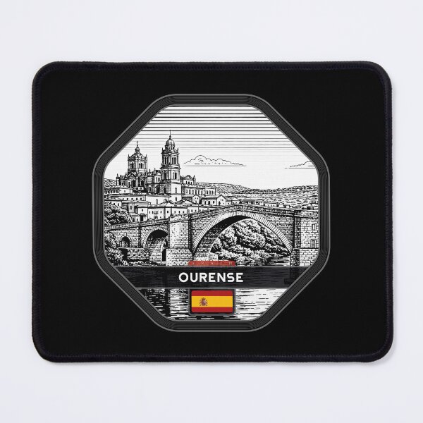 Item preview, Ourense Spain Linocut Style designed and sold by Thistle-TShop.