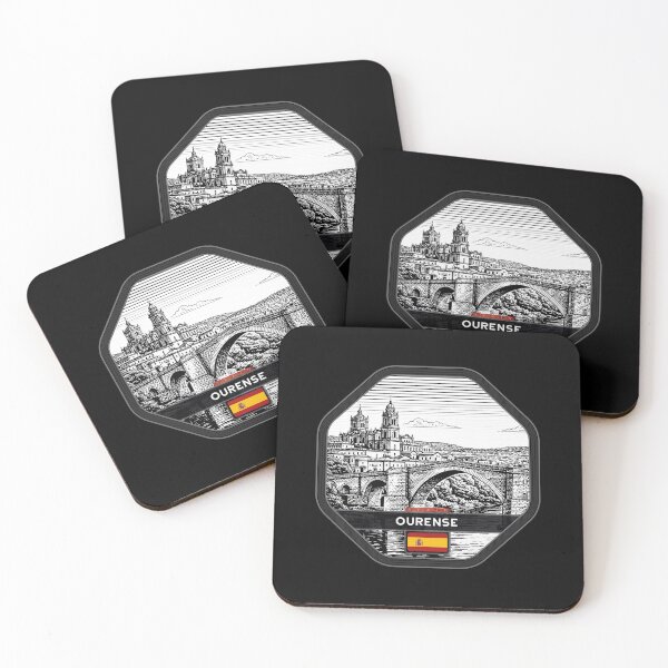 Item preview, Ourense Spain Linocut Style  designed and sold by Thistle-TShop.