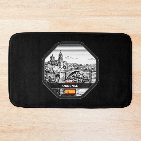 Item preview, Ourense Spain Linocut Style  designed and sold by Thistle-TShop.