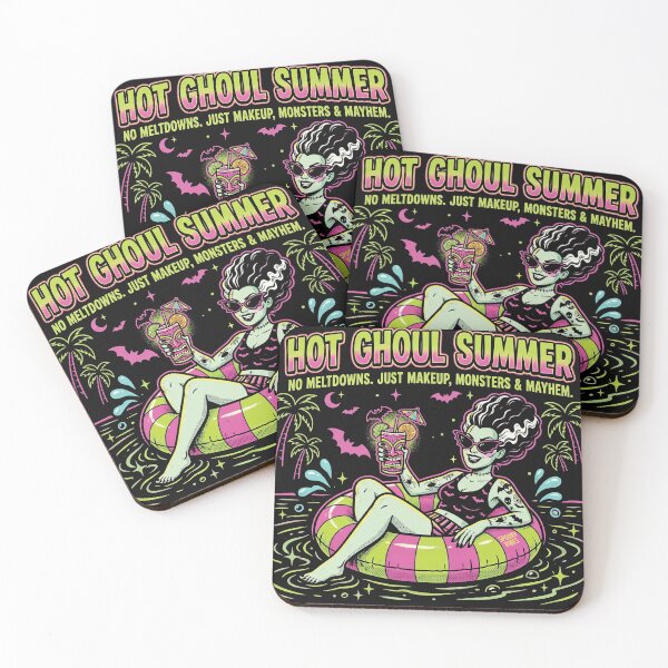 Item preview, Hot Ghoul Summer Spooky Monster Pool Party Retro Graphic designed and sold by AdyKurniawan.