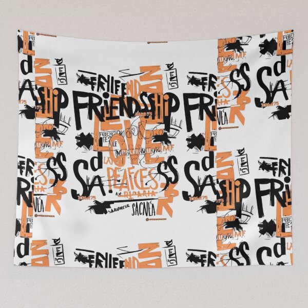 Item preview, Urban Graffiti Love and Peace - Streetwear Typography Art designed and sold by gokhanuzen.