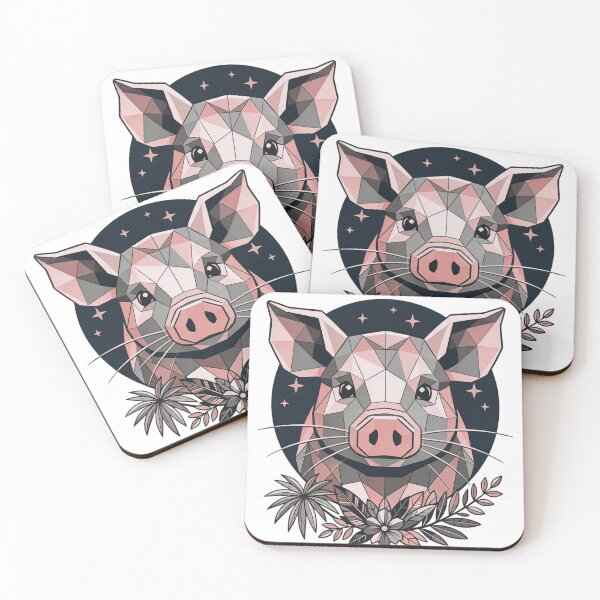 Item preview, Polygonal Pig  designed and sold by unboxedbyJuls.