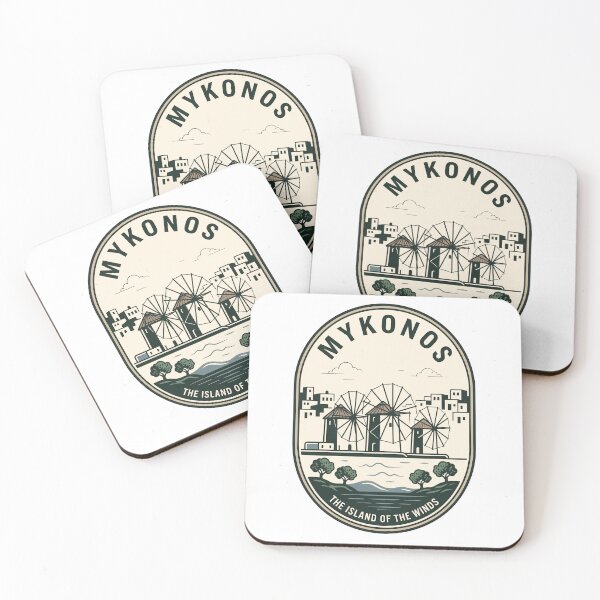 Item preview, Vintage Mykonos Greece Windmill Travel Badge designed and sold by k3rstman1.