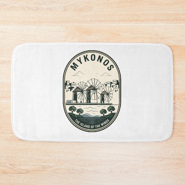 Item preview, Vintage Mykonos Greece Windmill Travel Badge designed and sold by k3rstman1.