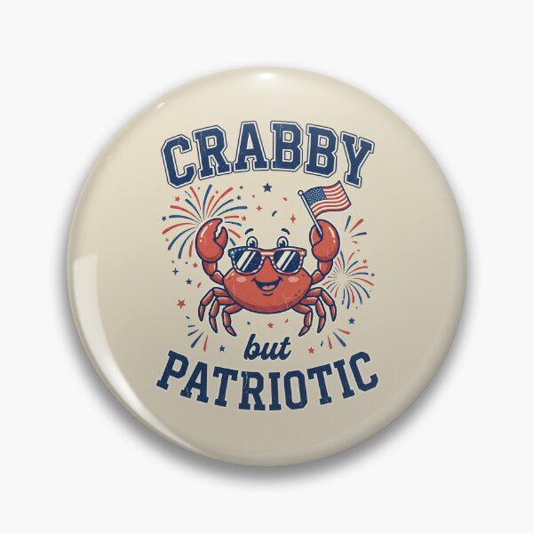 Item preview, Crabby But Patriotic USA Crab 4th of July designed and sold by dudelinart.