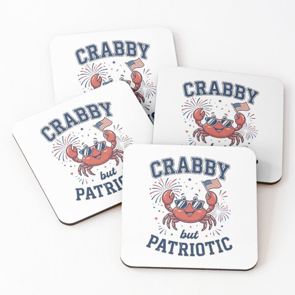 Item preview, Crabby But Patriotic USA Crab 4th of July designed and sold by dudelinart.