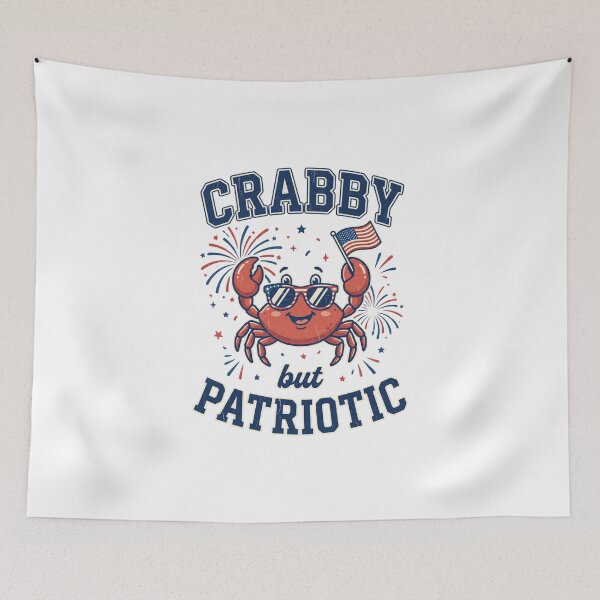 Item preview, Crabby But Patriotic USA Crab 4th of July designed and sold by dudelinart.