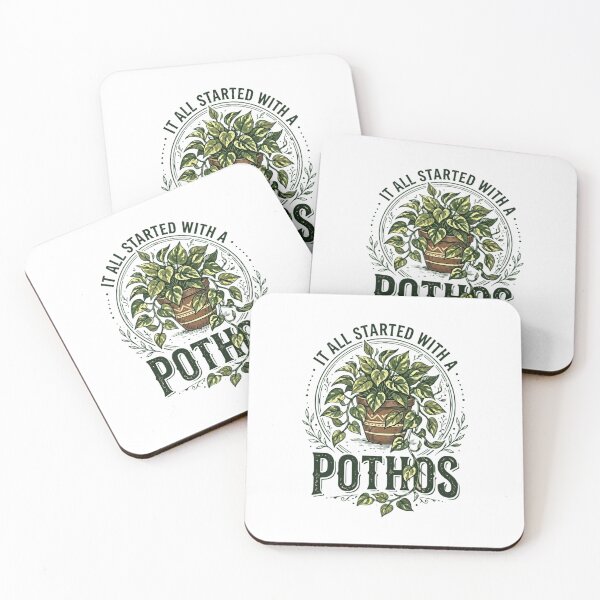 Item preview, It All Started With A Pothos - Funny Houseplant Lover Design designed and sold by haitrieuic96.