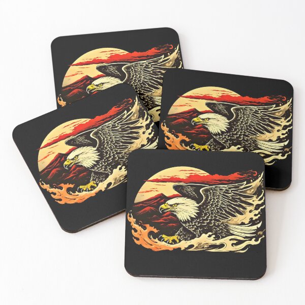 Item preview, Eagle Over Red Mountain Sunset designed and sold by Neer arts.