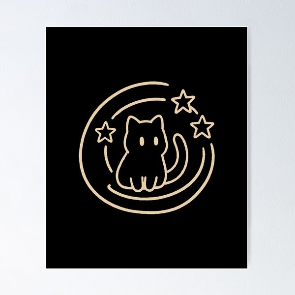 Item preview, 90s Y2K Scary Tomcat Cat is Scared Under Starry Tail designed and sold by thomas-frame.