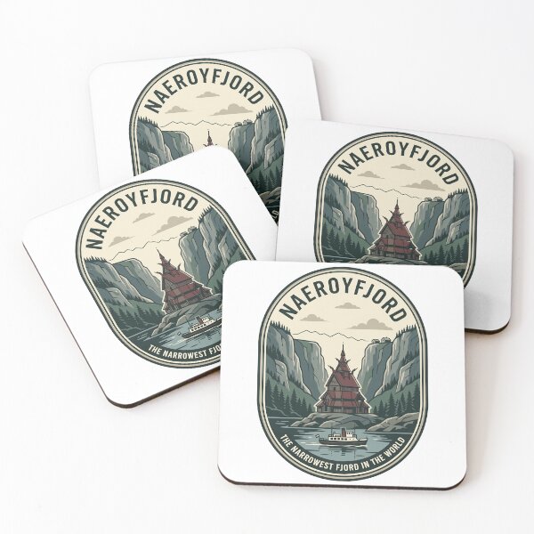 Item preview, Vintage Naeroyfjord Norway Stave Church Retro Travel designed and sold by k3rstman1.