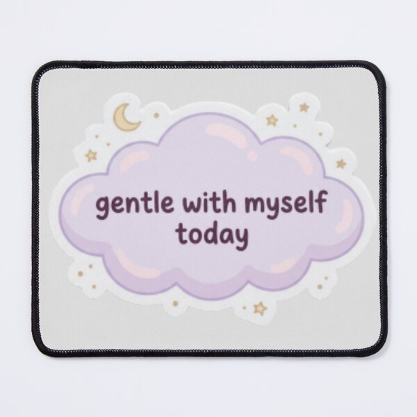 Item preview, Let It Be Gentle – Spiritual Affirmation Minimalist Quote Art designed and sold by CosmicQuietLab.