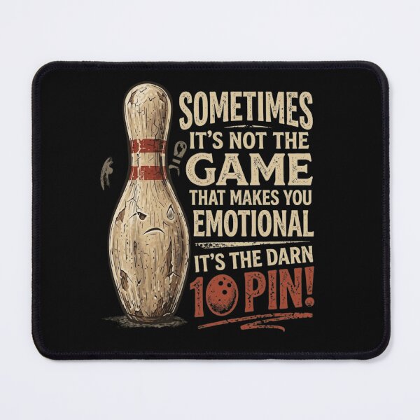 Item preview, Funny Bowling Struggle - The Darn 10 Pin Vintage Sports Design designed and sold by haitrieuic96.