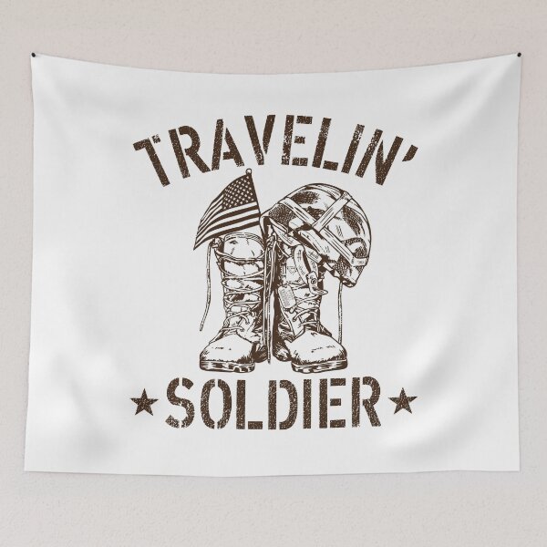 Item preview, Travelin Soldier Vintage Military Country Song designed and sold by Dela3.