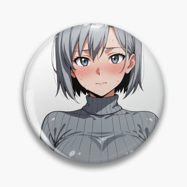 Item preview, Anime Waifu Turtleneck Blushing  designed and sold by Shirt-Otakus.