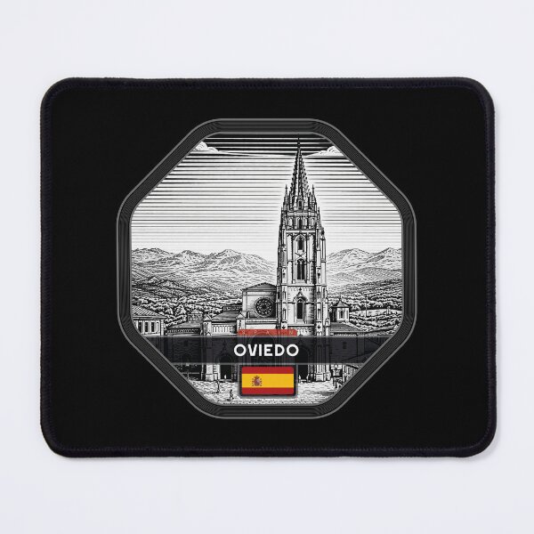 Item preview, Oviedo Spain Linocut Style  designed and sold by Thistle-TShop.