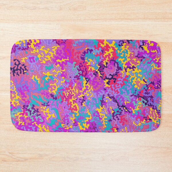 Item preview, Psychedelic Jazz Doodle Pattern | Vibrant Purple Abstract Pop Art designed and sold by Zeddessay.