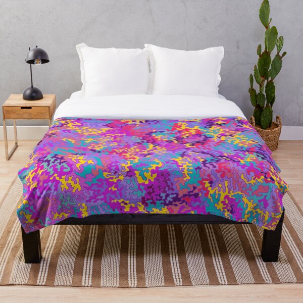 Item preview, Psychedelic Jazz Doodle Pattern | Vibrant Purple Abstract Pop Art designed and sold by Zeddessay.