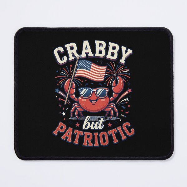 Item preview, Crabby But Patriotic USA Crab 4th of July designed and sold by dudelinart.